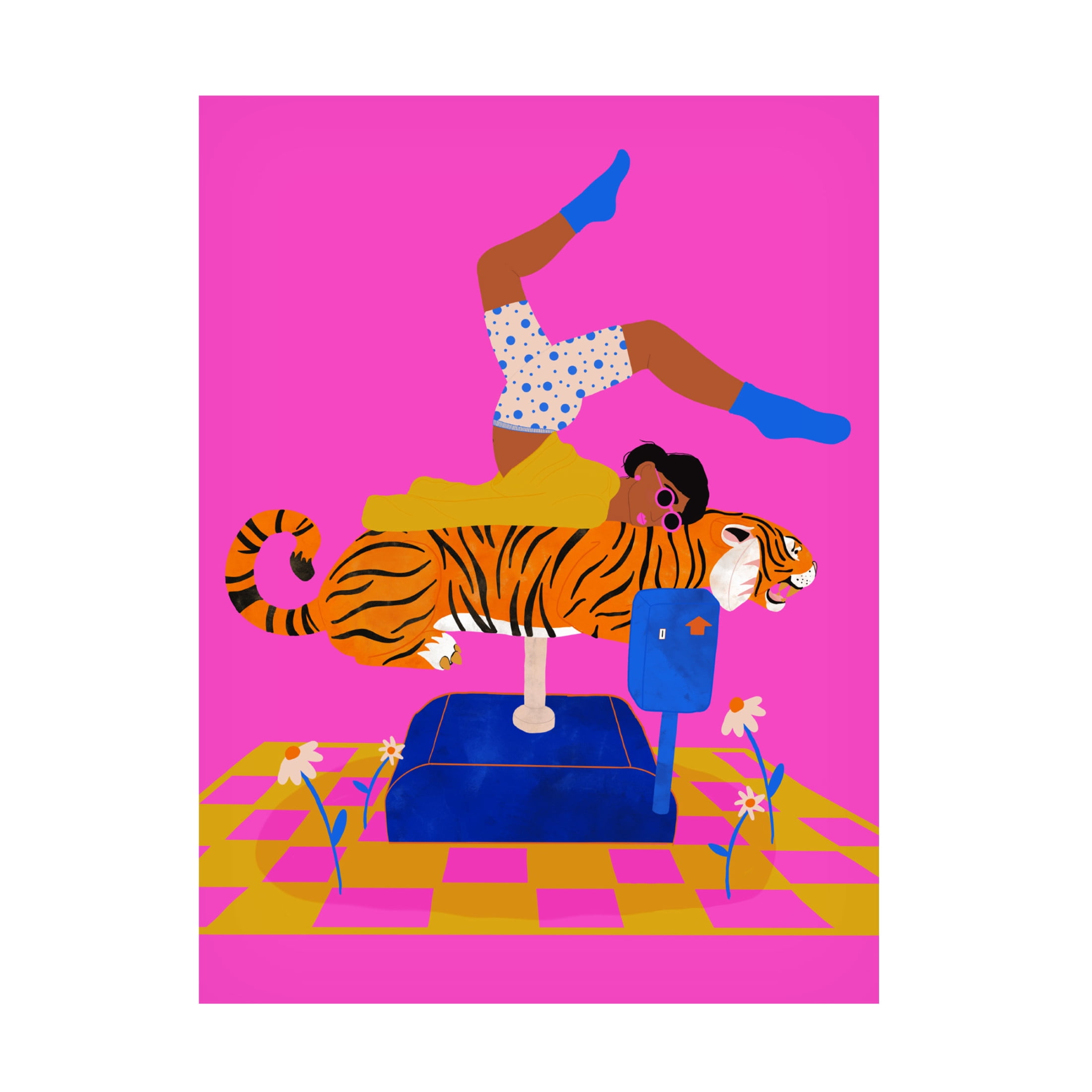 Trademark Fine Art Jota de jai Put a tiger in your heart Canvas Wall Art