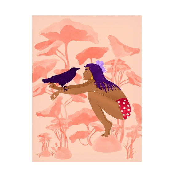Trademark Fine Art Jota de jai Raven Canvas Wall Art