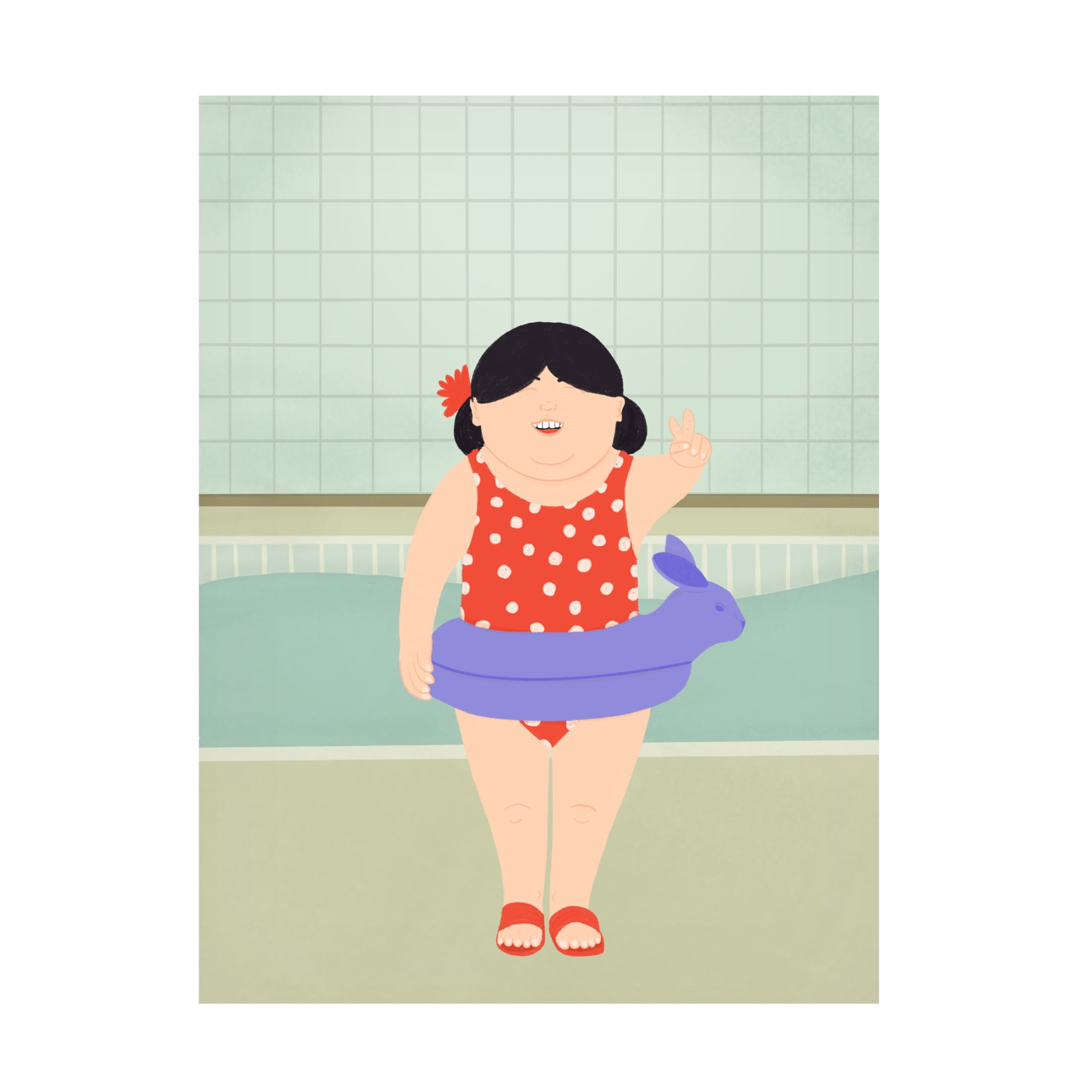Trademark Fine Art Jota de jai Swimming Lessons Canvas Wall Art