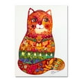 thumbnail image 1 of Trademark Fine Art 'Judaica Folk Cat' Canvas Art by Oxana Ziaka, 1 of 3