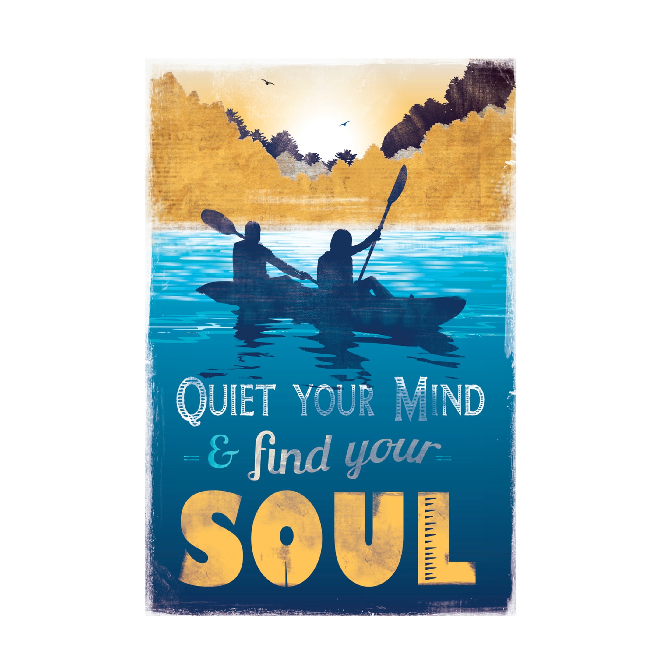 Trademark Fine Art Judi Bagnato Quiet Mind Find Soul Canvas Wall Art