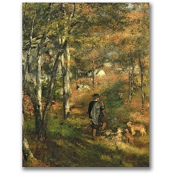 Trademark Fine Art "Jules Le Coeur in the Forest" Canvas Wall Art by Pierre Renoir