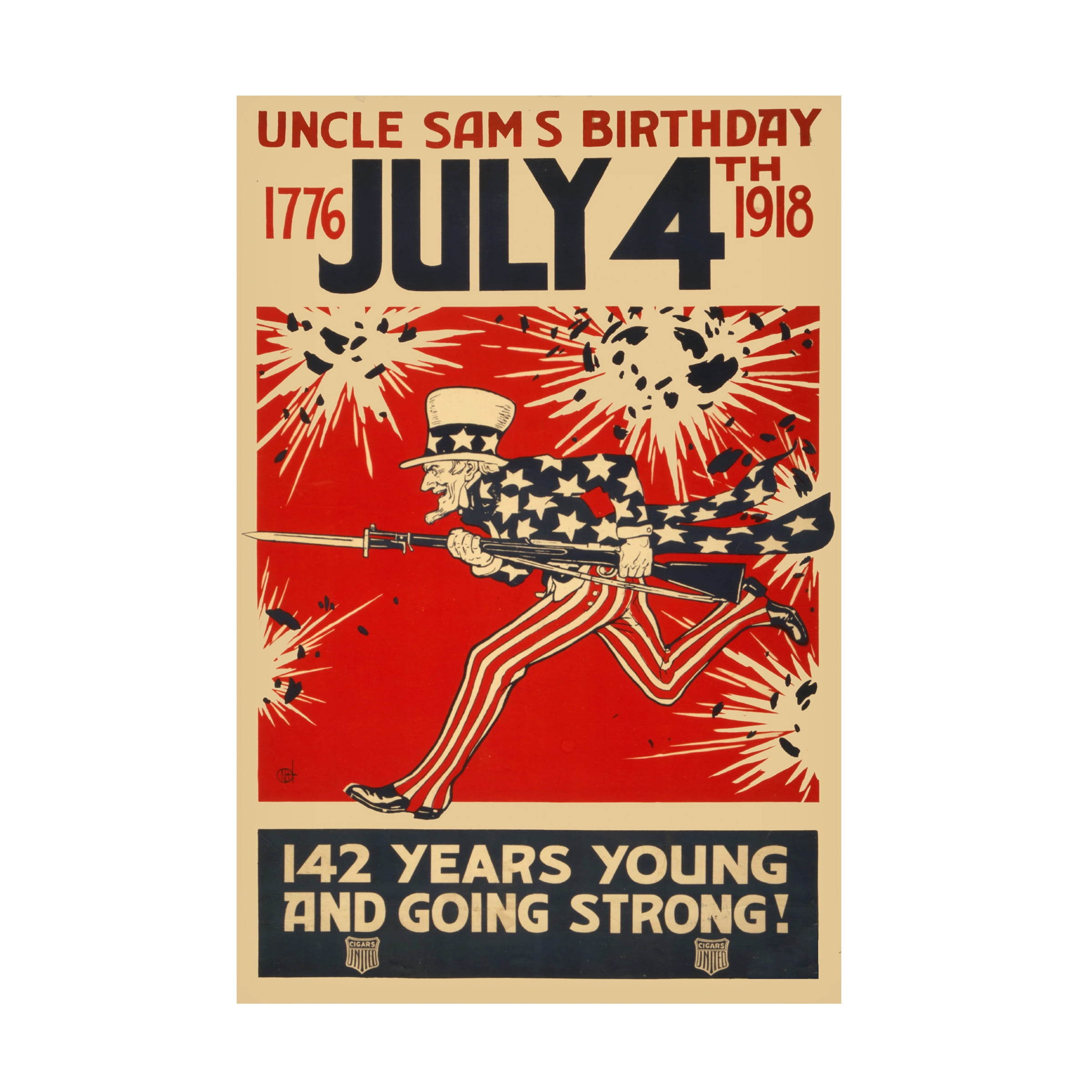 Trademark Fine Art 'July 4Th' Canvas Art by Vintage Apple Collection