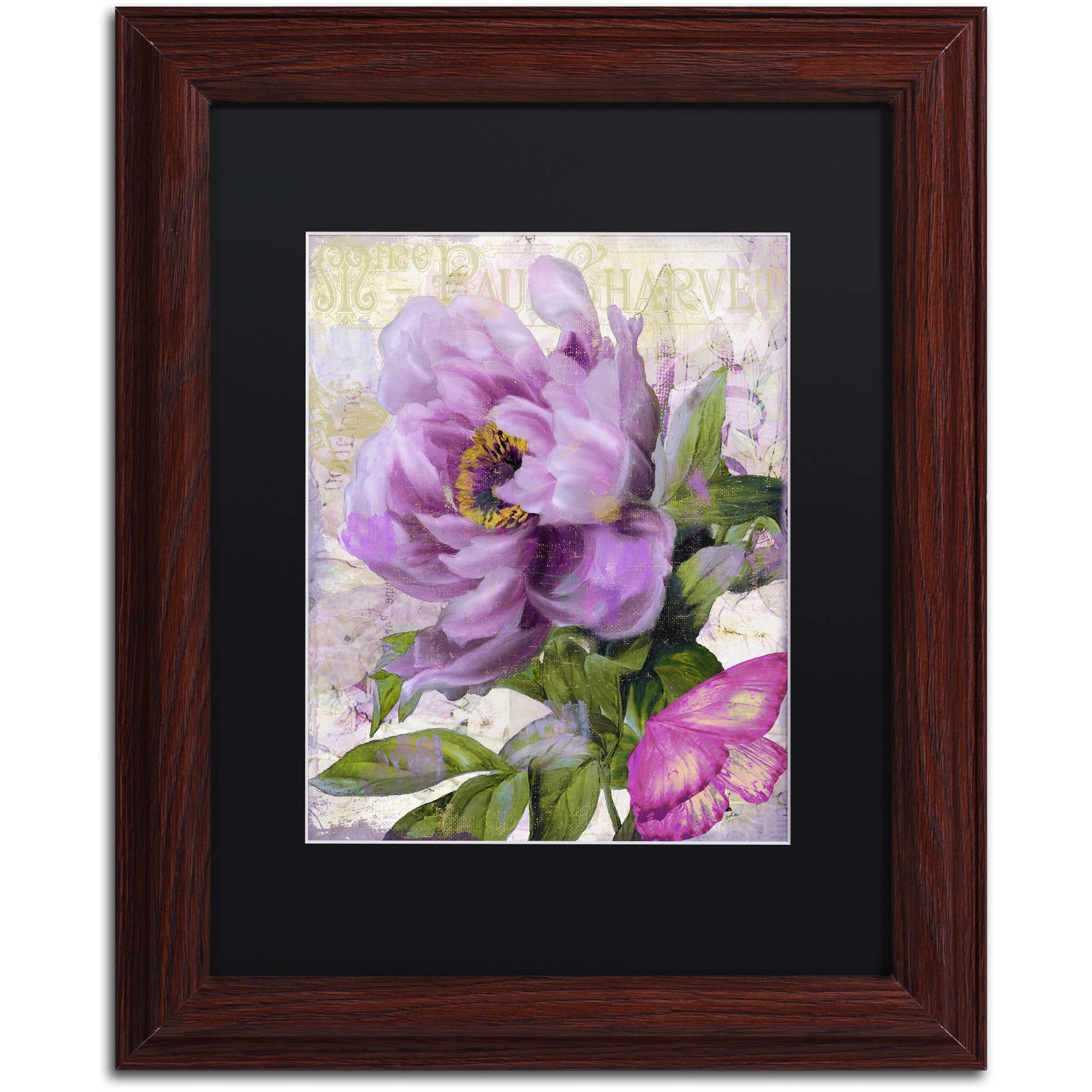 Trademark Fine Art "July" Canvas Art by Color Bakery Black Matte, Wood Frame