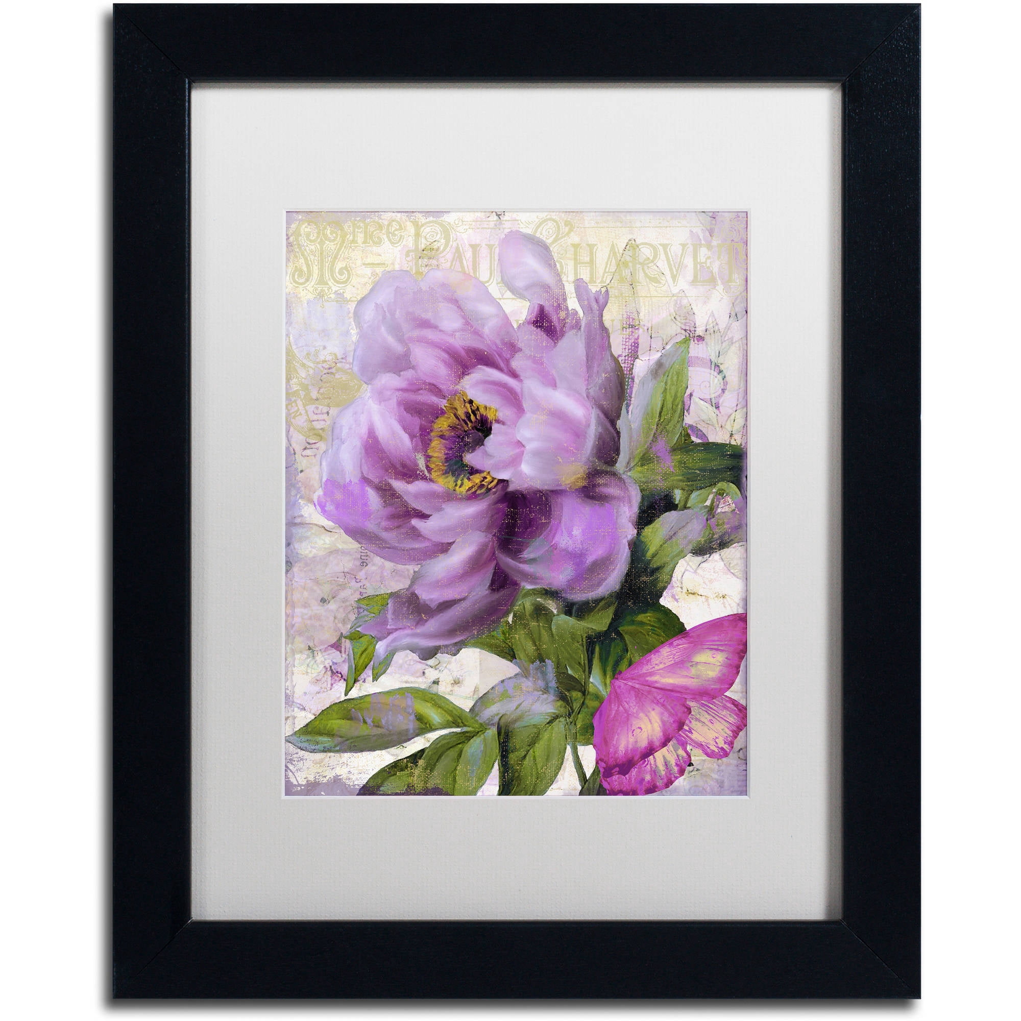 Trademark Fine Art "July" Canvas Art by Color Bakery White Matte, Black Frame