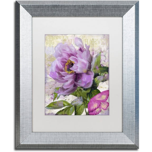 Trademark Fine Art "July" Canvas Art by Color Bakery White Matte, Silver Frame