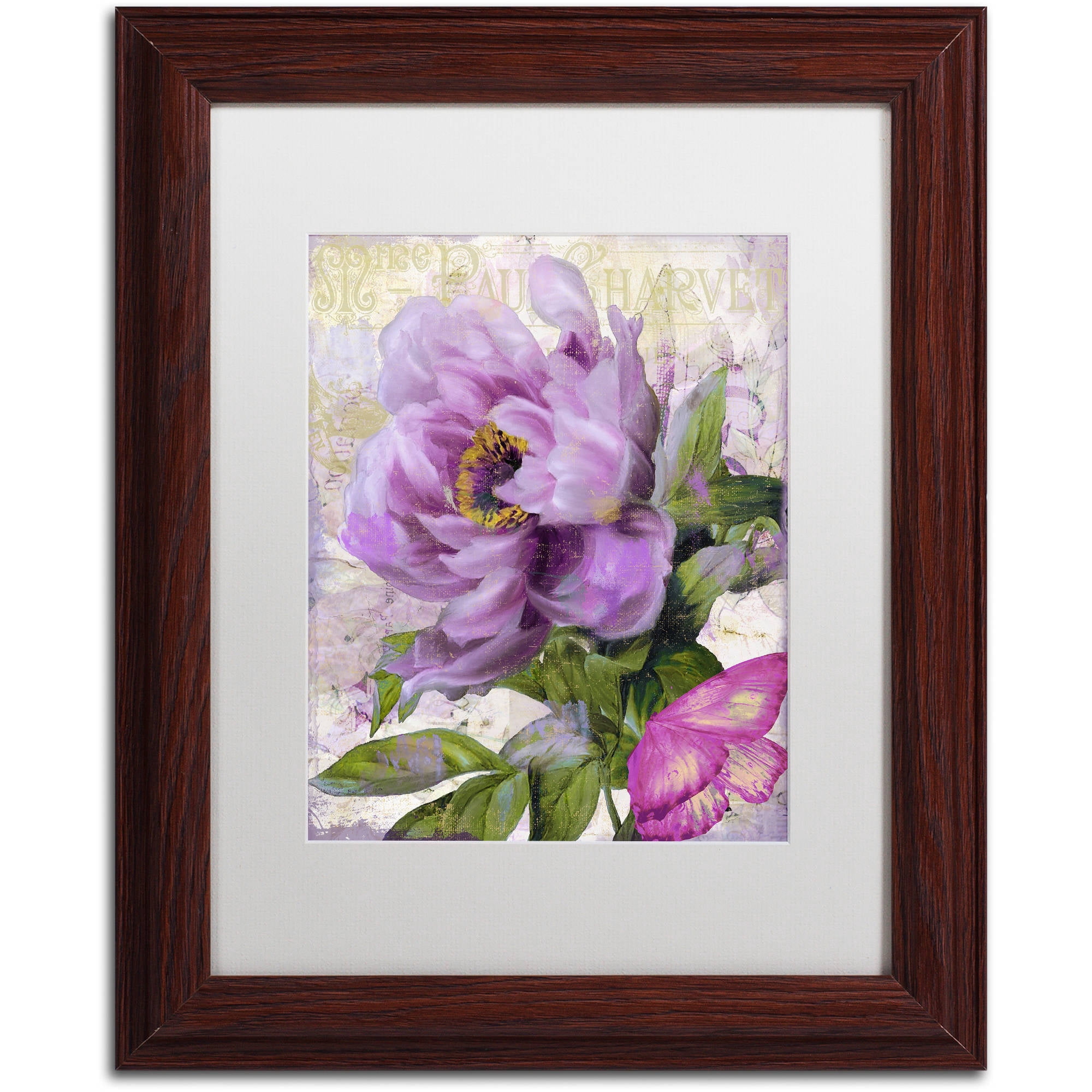 Trademark Fine Art "July" Canvas Art by Color Bakery White Matte, Wood Frame
