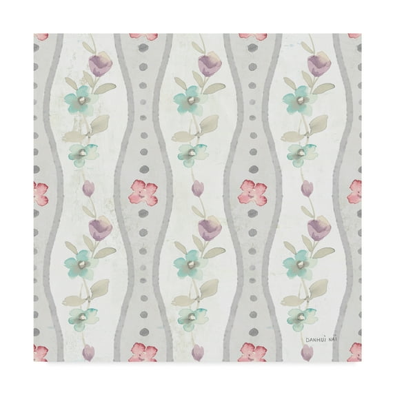 Trademark Fine Art 'June Blooms Pattern V' Canvas Art by Danhui Nai