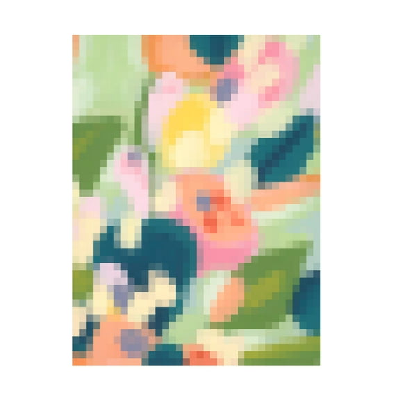 Trademark Fine Art June Erica Vess 8-Bit Garden I Canvas Wall Art