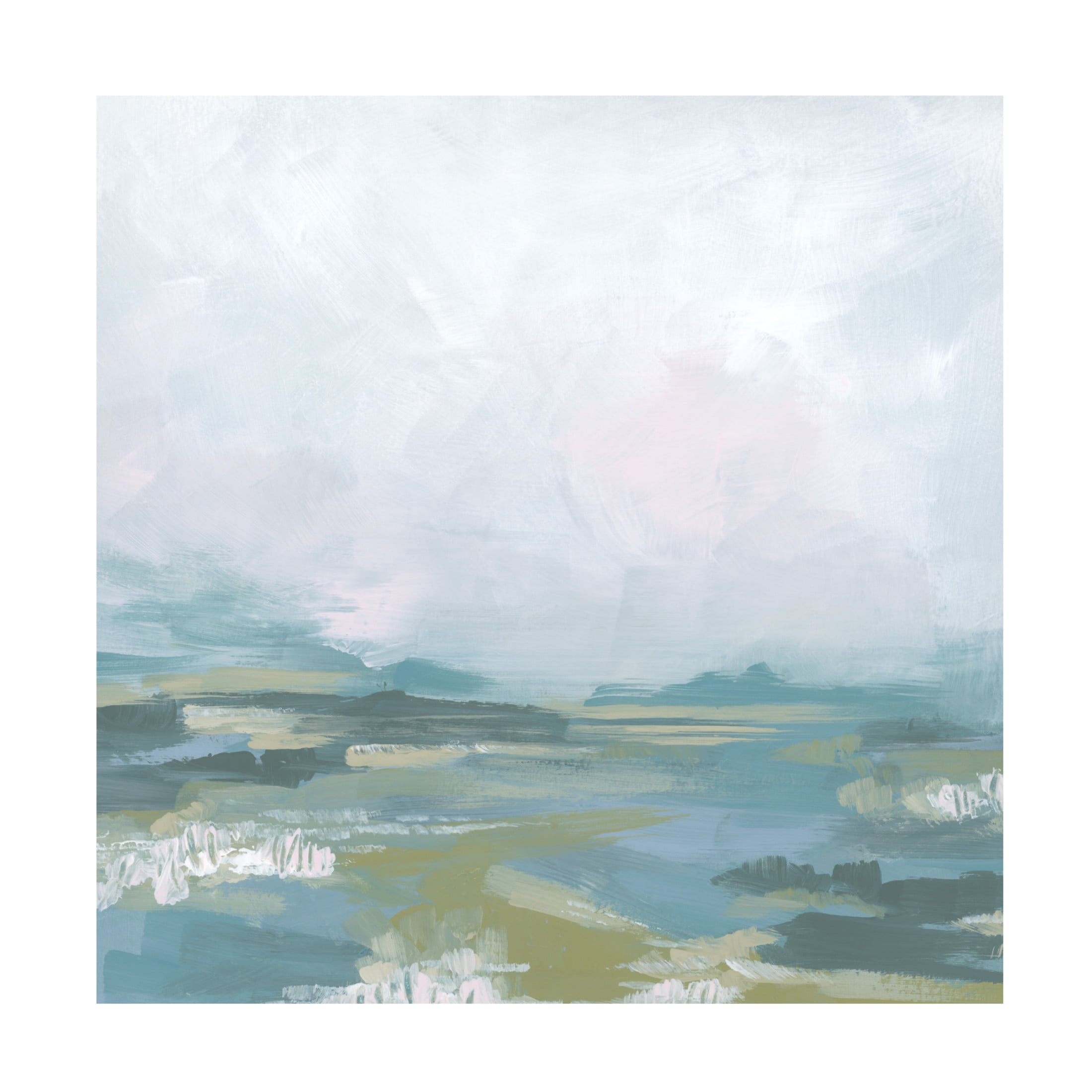 Trademark Fine Art June Erica Vess  Blue Fields I Canvas Wall Art
