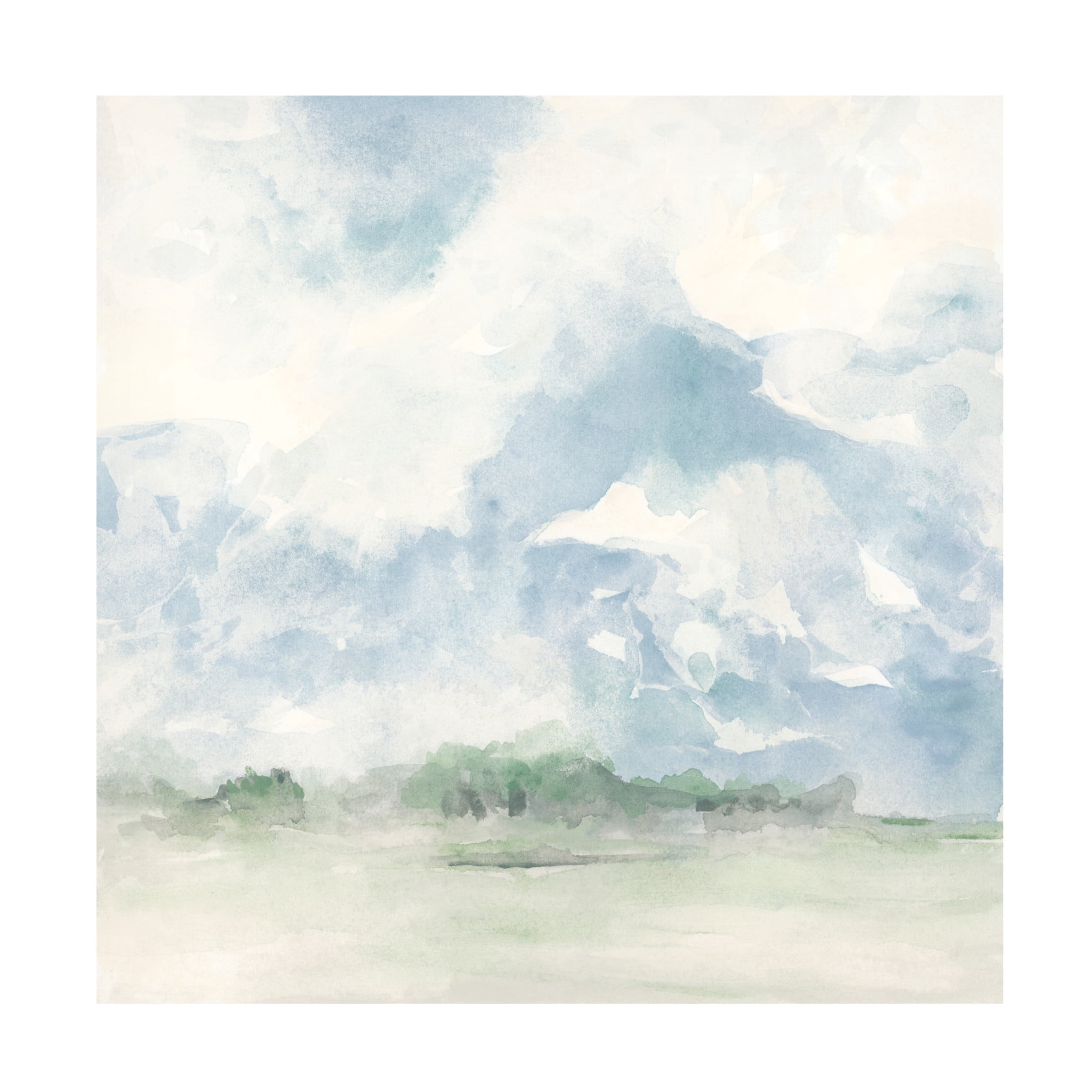 Trademark Fine Art June Erica Vess  Blue Sky Horizon I Canvas Wall Art