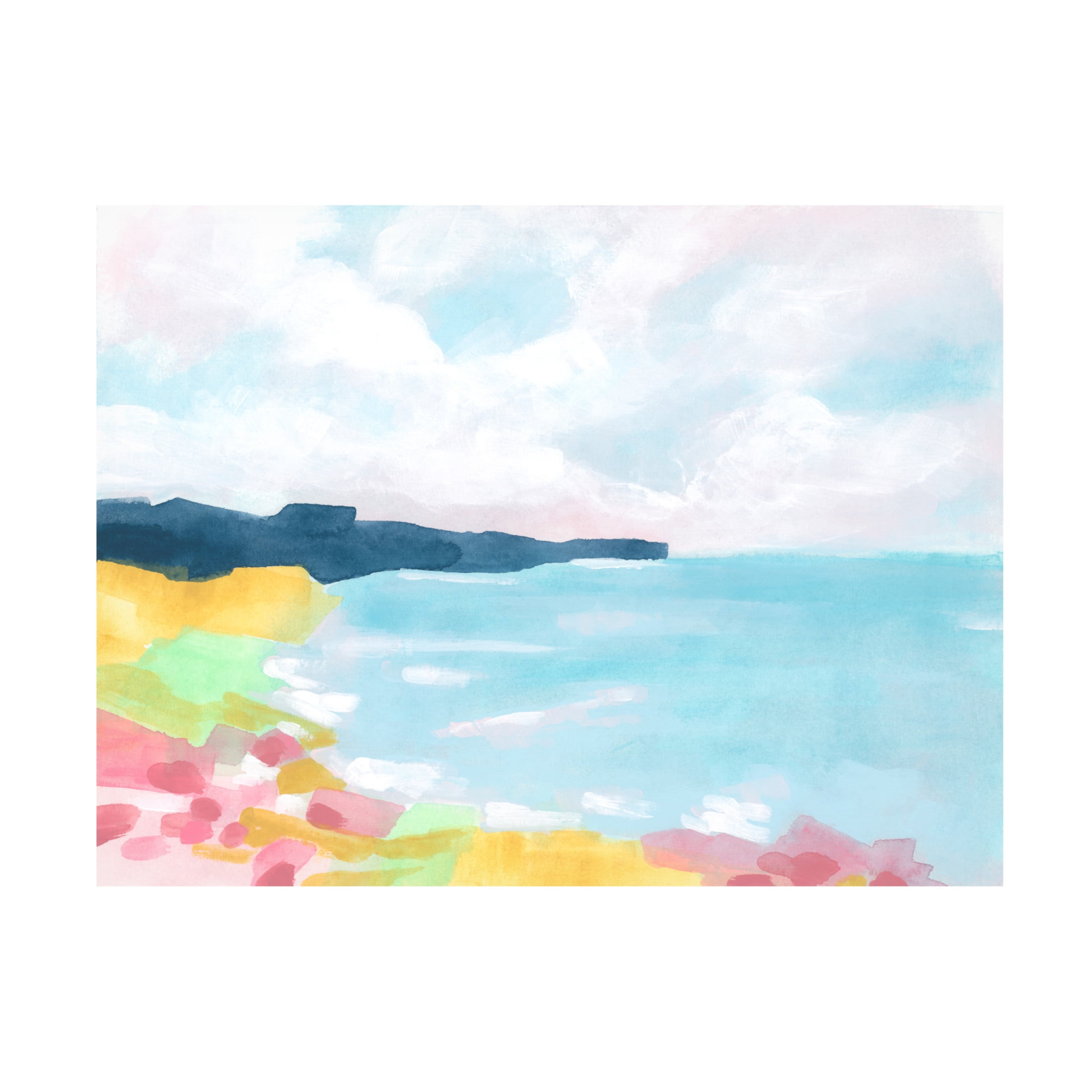 Trademark Fine Art June Erica Vess  Chroma Coast I Canvas Wall Art