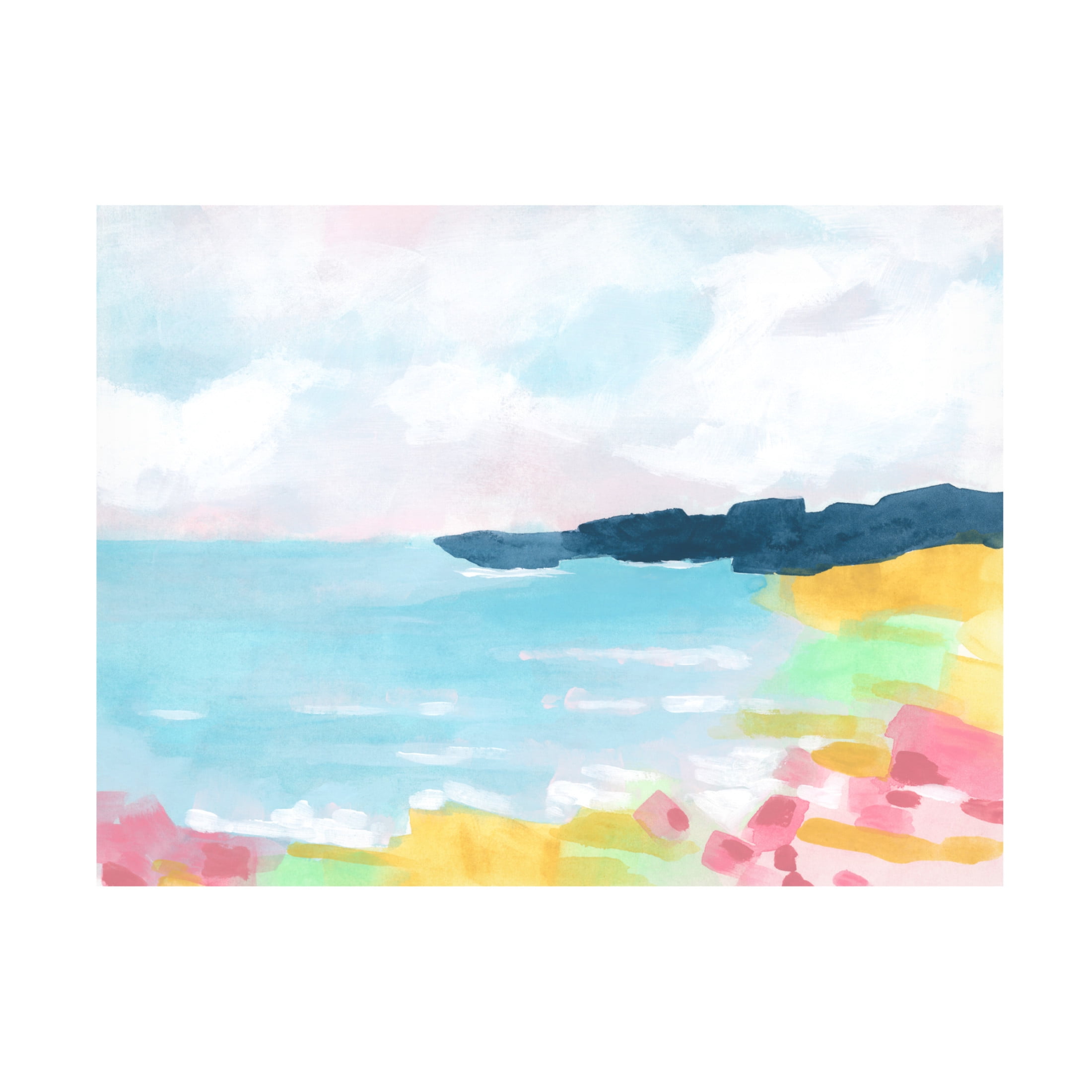 Trademark Fine Art June Erica Vess  Chroma Coast II Canvas Wall Art