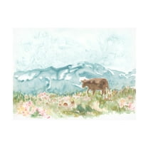 Trademark Fine Art June Erica Vess  Cow Meadow IV Canvas Wall Art