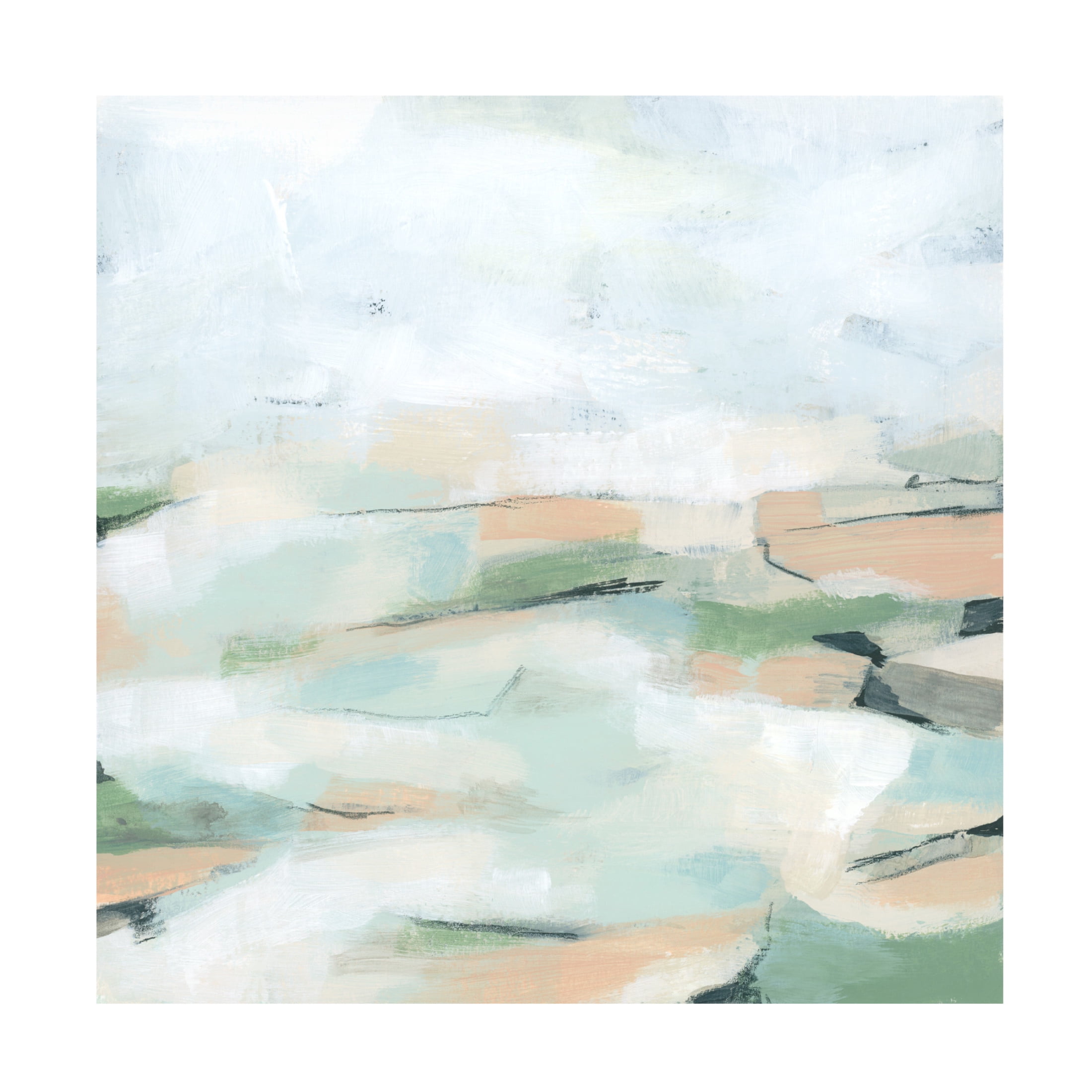 Trademark Fine Art June Erica Vess  Field Geomtery II Canvas Wall Art