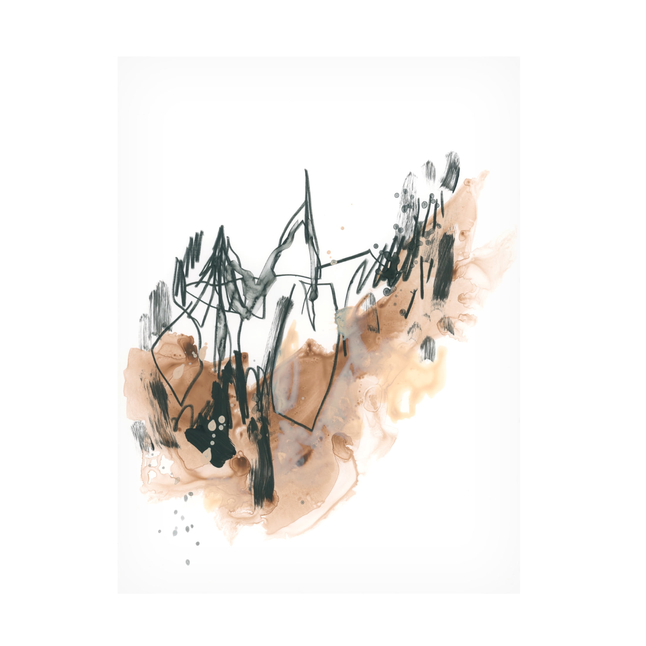Trademark Fine Art June Erica Vess  Landslide Trees II Canvas Wall Art