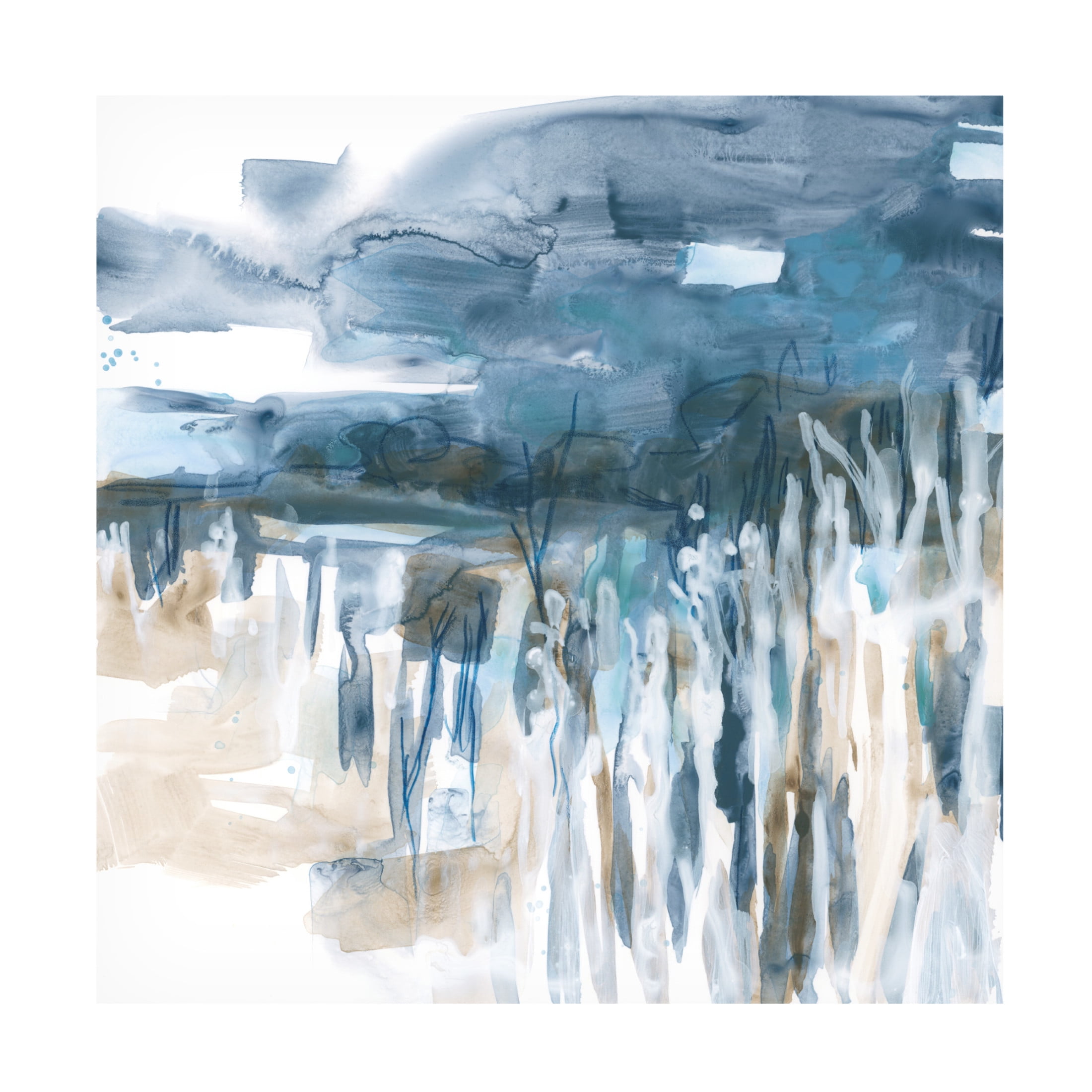 Trademark Fine Art June Erica Vess Liquid Reed Marsh I Canvas Wall Art