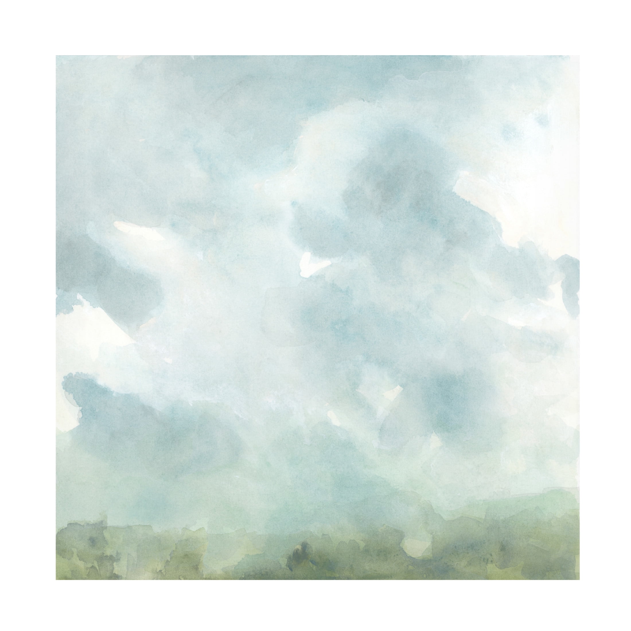 Moody Horizon I 18" x 18" Canvas Landscape Art