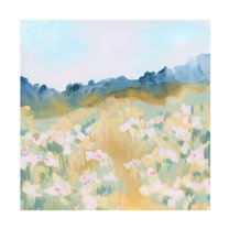 Trademark Fine Art June Erica Vess Ochre Flower Field II Canvas Wall Art