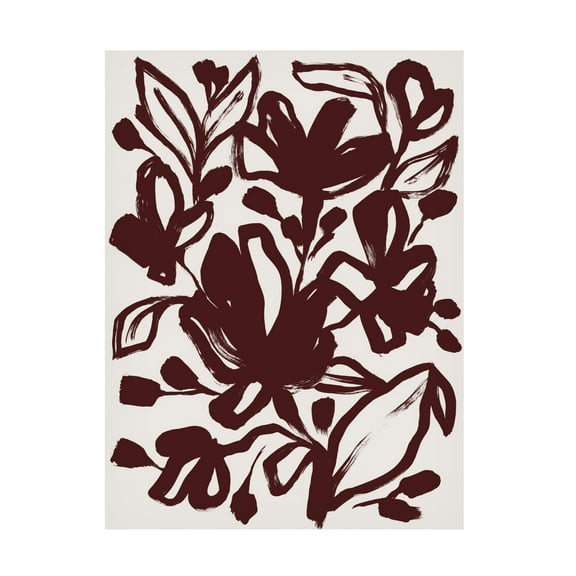 Trademark Fine Art June Erica Vess Oxide Floral I Canvas Wall Art