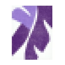 Trademark Fine Art June Erica Vess Pixel Leaves IV Canvas Wall Art