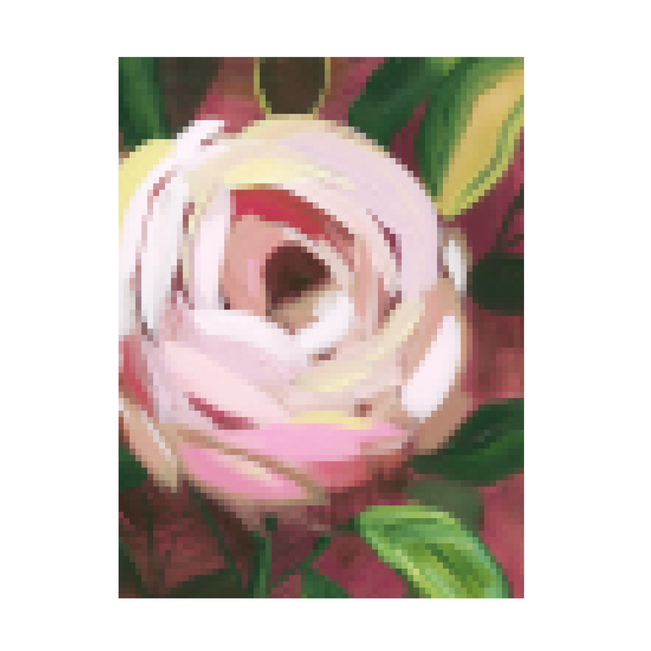 Trademark Fine Art June Erica Vess  Pixel Rose II Canvas Wall Art