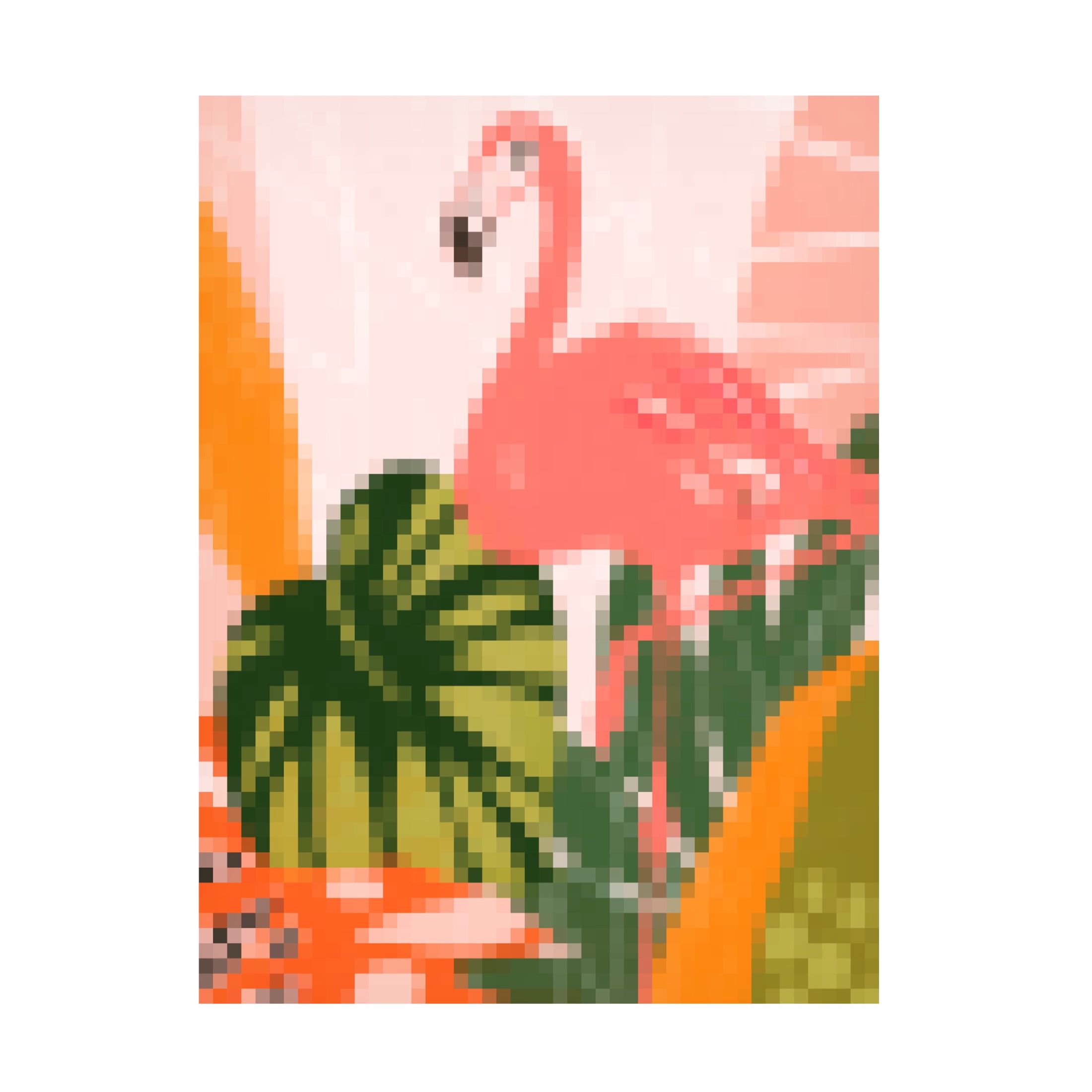 Trademark Fine Art June Erica Vess Pixel Tropics II Canvas Wall Art