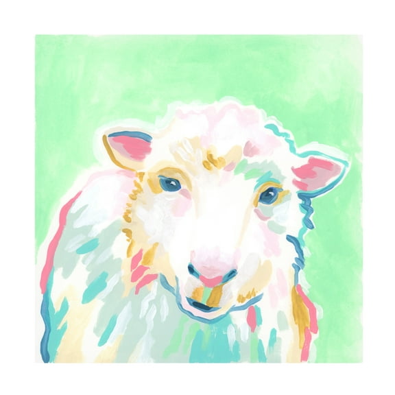 Trademark Fine Art June Erica Vess Pop Pasture I Canvas Wall Art