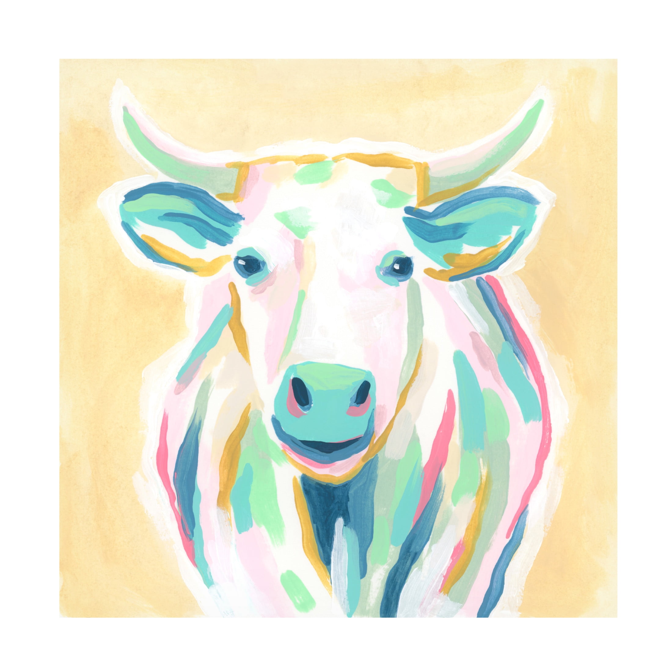 Trademark Fine Art June Erica Vess Pop Pasture III Canvas Wall Art