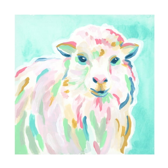 Trademark Fine Art June Erica Vess  Pop Pasture IV Canvas Wall Art