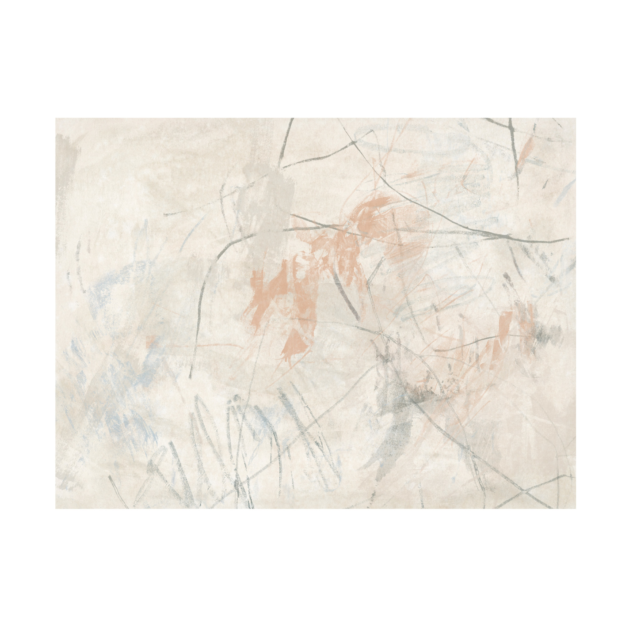 Trademark Fine Art June Erica Vess Terre Cotta Trace II Canvas Wall Art