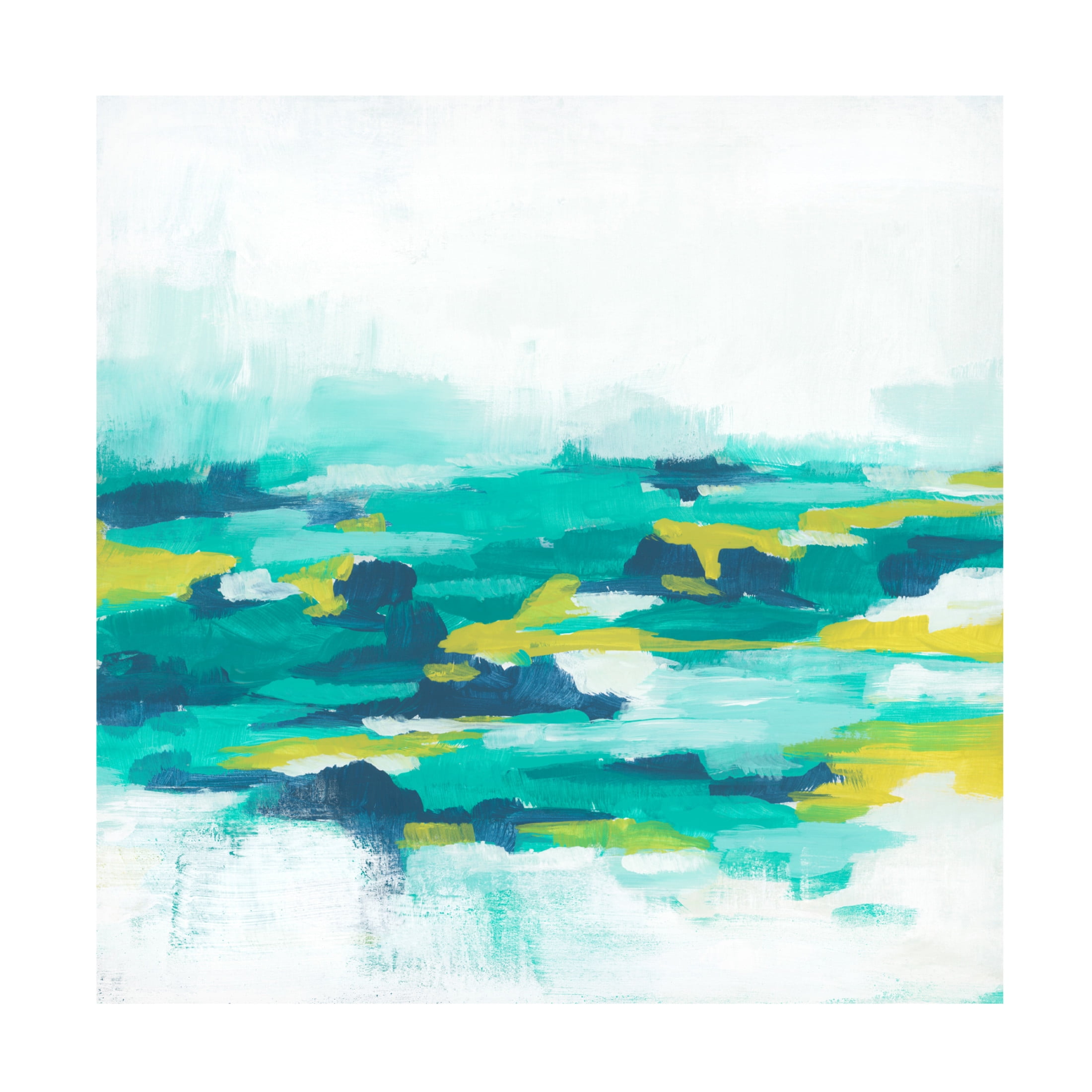 Trademark Fine Art June Erica Vess  Turquoise Cove I Canvas Wall Art