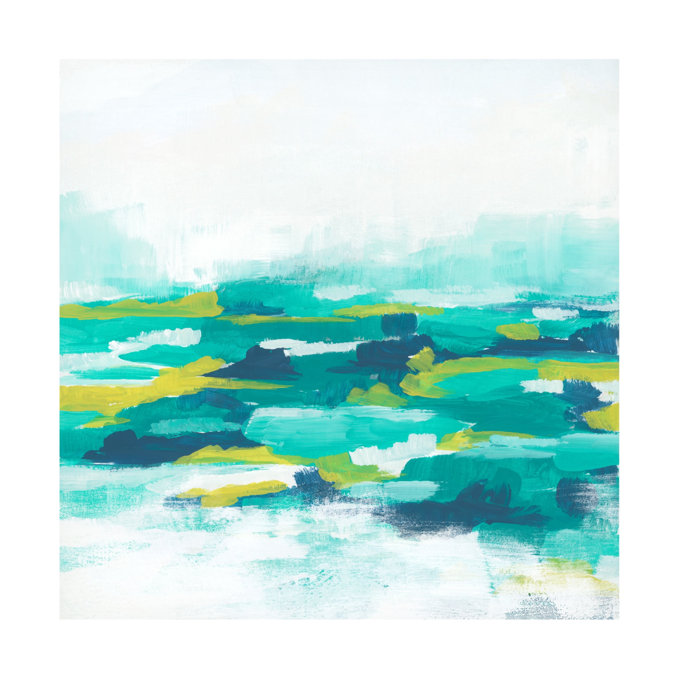 Trademark Fine Art June Erica Vess  Turquoise Cove II Canvas Wall Art