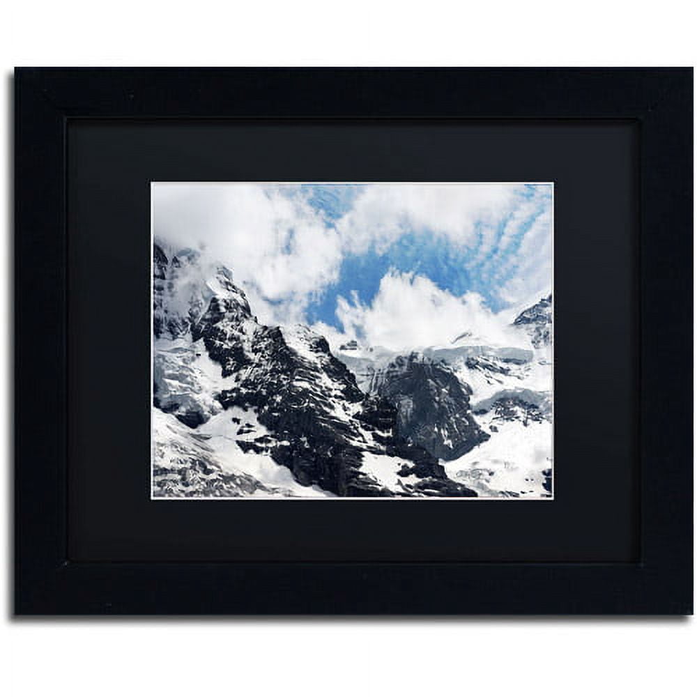Trademark Fine Art "Jungfraujoch Switzerland" Canvas Art by Philippe Sainte-Laudy, Black Matte, Black Frame