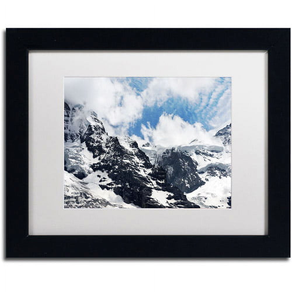 Trademark Fine Art "Jungfraujoch Switzerland" Canvas Art by Philippe Sainte-Laudy, White Matte, Black Frame