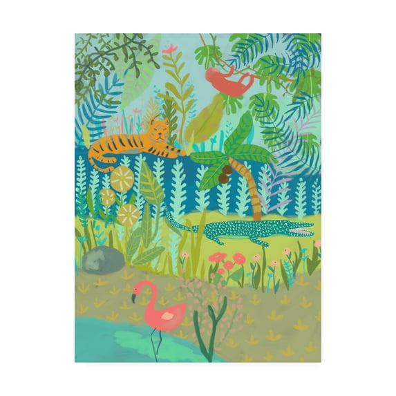 Trademark Fine Art 'Jungle Dreaming II' Canvas Art by Chariklia Zarris