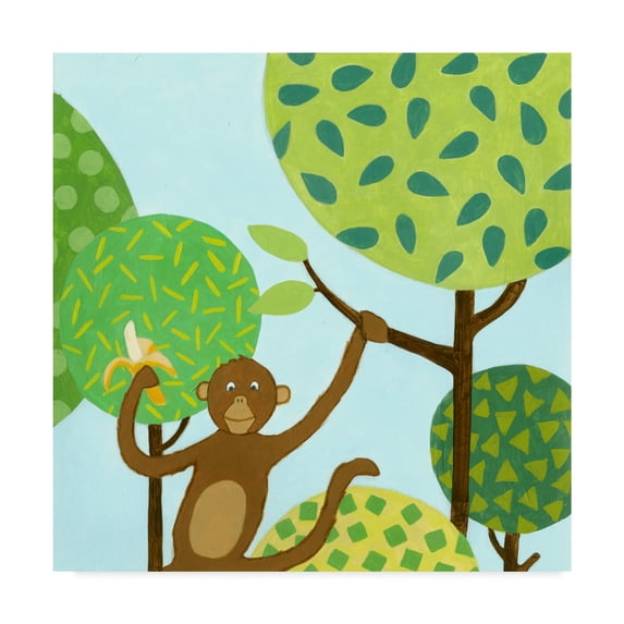 Trademark Fine Art 'Jungle Fun I' Canvas Art by Megan Meagher