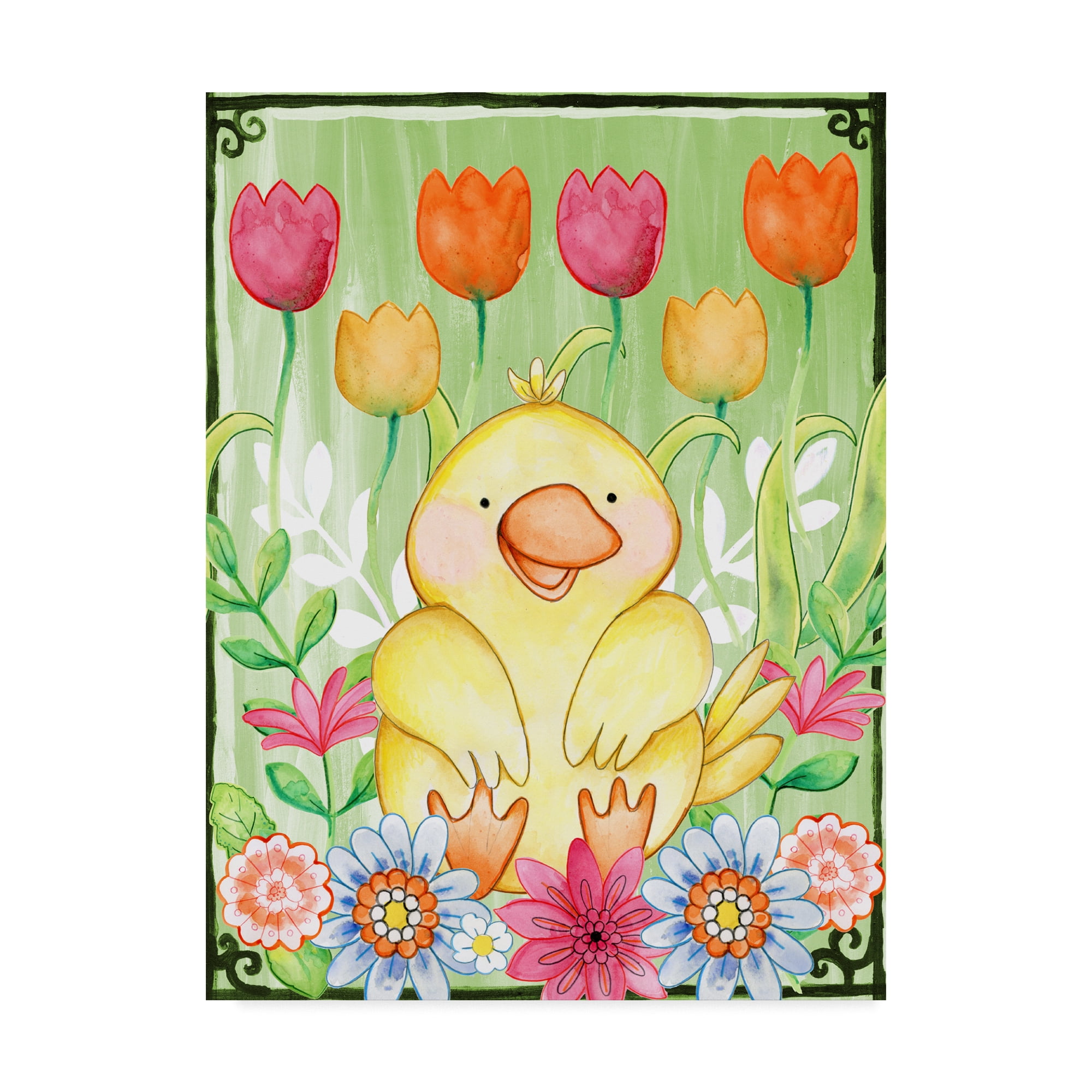 Trademark Fine Art 'Just Duckie' Canvas Art by Valarie Wade