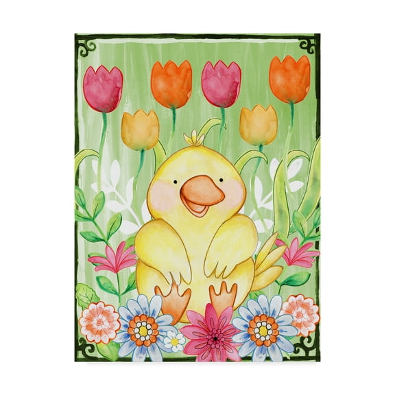 Trademark Fine Art 'Just Duckie' Canvas Art by Valarie Wade