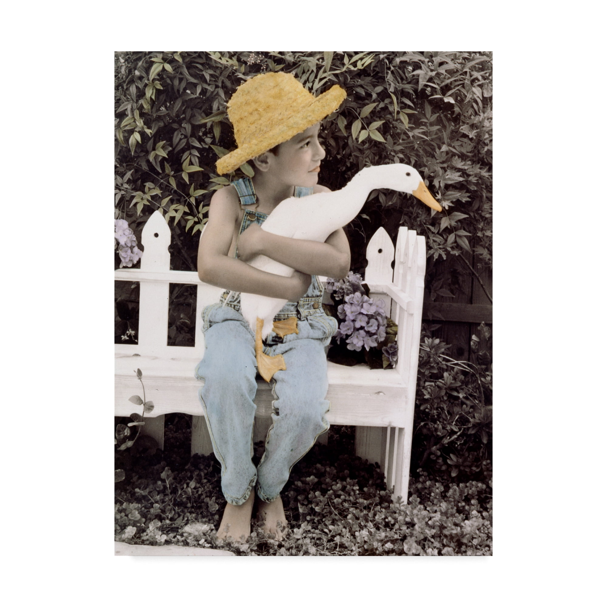 Trademark Fine Art 'Just Ducky' Canvas Art by Sharon Forbes