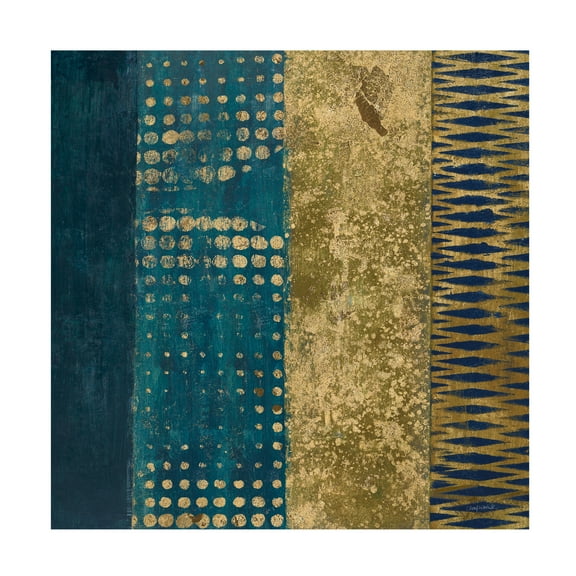 Trademark Fine Art 'Juxtapose III Metallic' Canvas Art by Cheryl Warrick