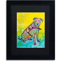 Trademark Fine Art "K-9 Patrol Large-005" Canvas Art by Dean Russo, Black Matte, Black Frame