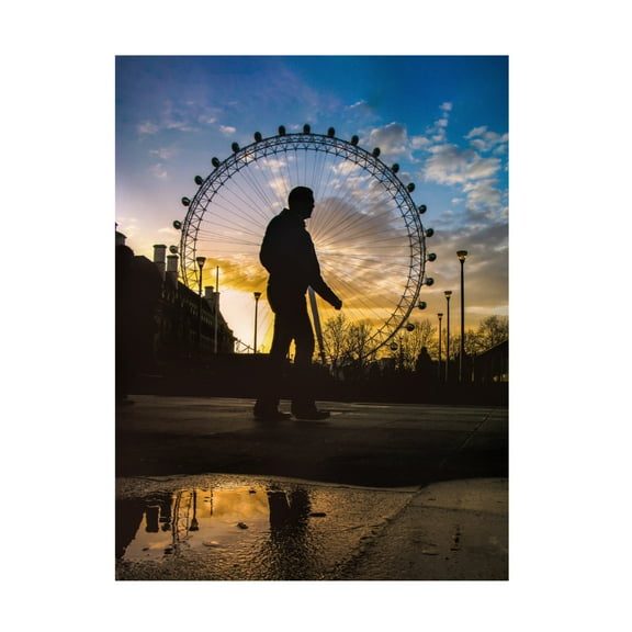 Trademark Fine Art KHOSHRO CreativeArtSolution  London Eye Canvas Wall Art