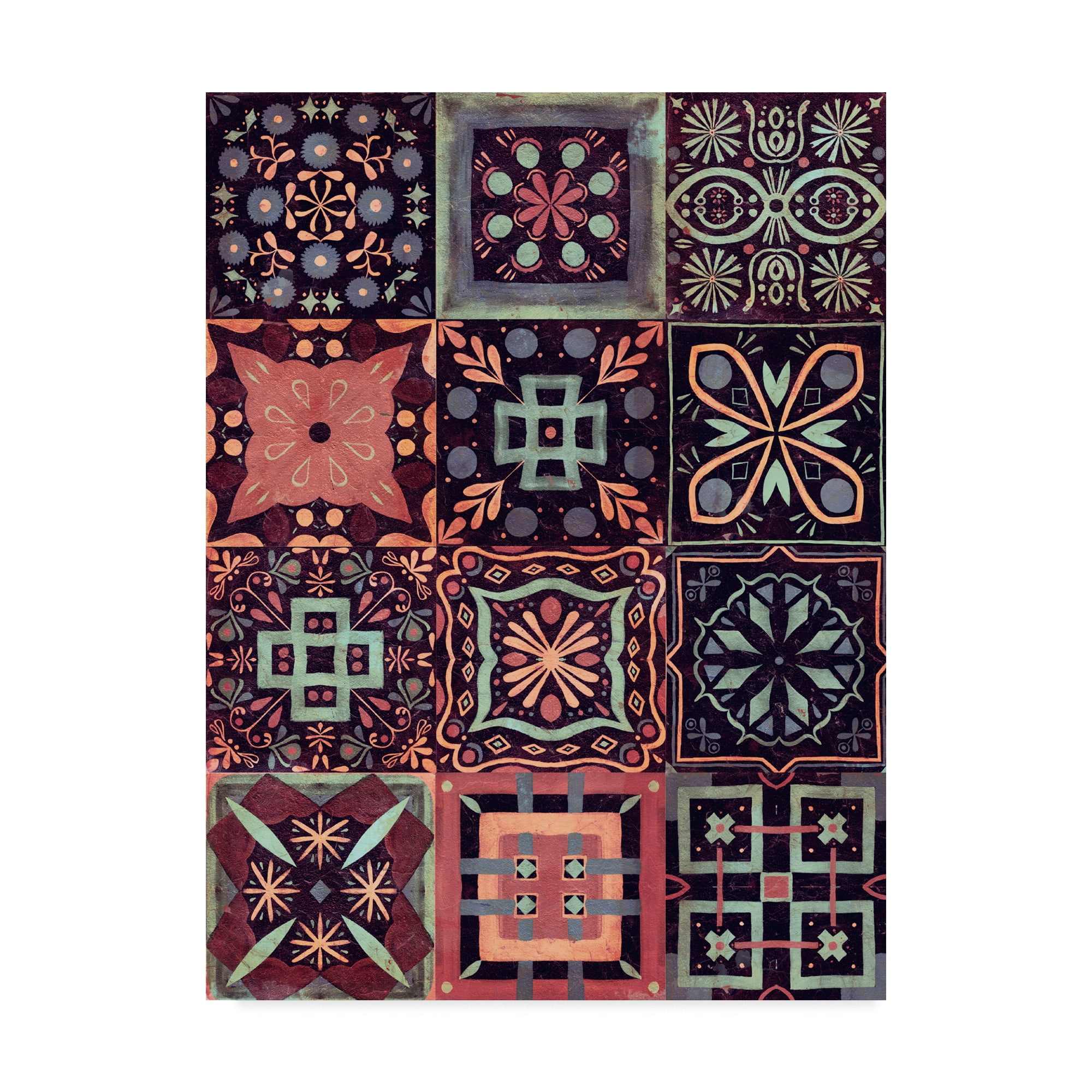 Trademark Fine Art 'Kaleidoscope Tile IV' Canvas Art by Victoria Borges