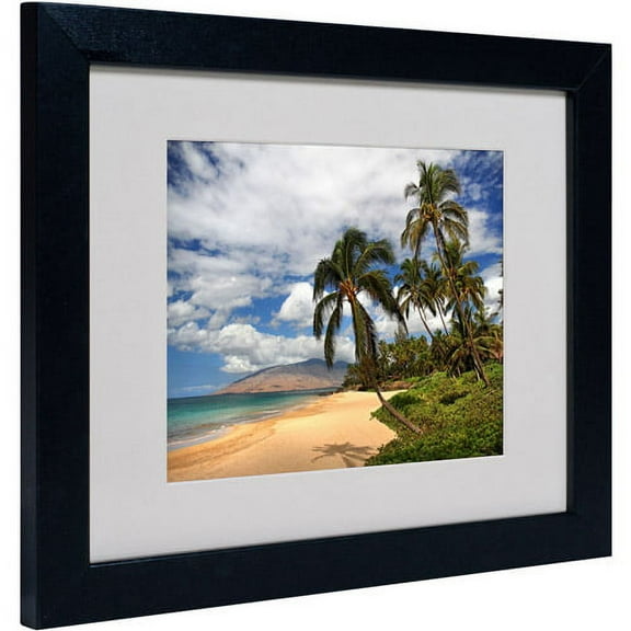 Trademark Fine Art "Kamaole Tropical" Matted Framed Art by Pierre Leclerc