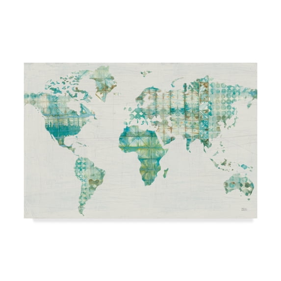 Trademark Fine Art 'Kanari Map' Canvas Art by Melissa Averinos