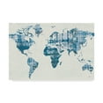 thumbnail image 1 of Trademark Fine Art 'Kanari Map Indigo' Canvas Art by Melissa Averinos, 1 of 3