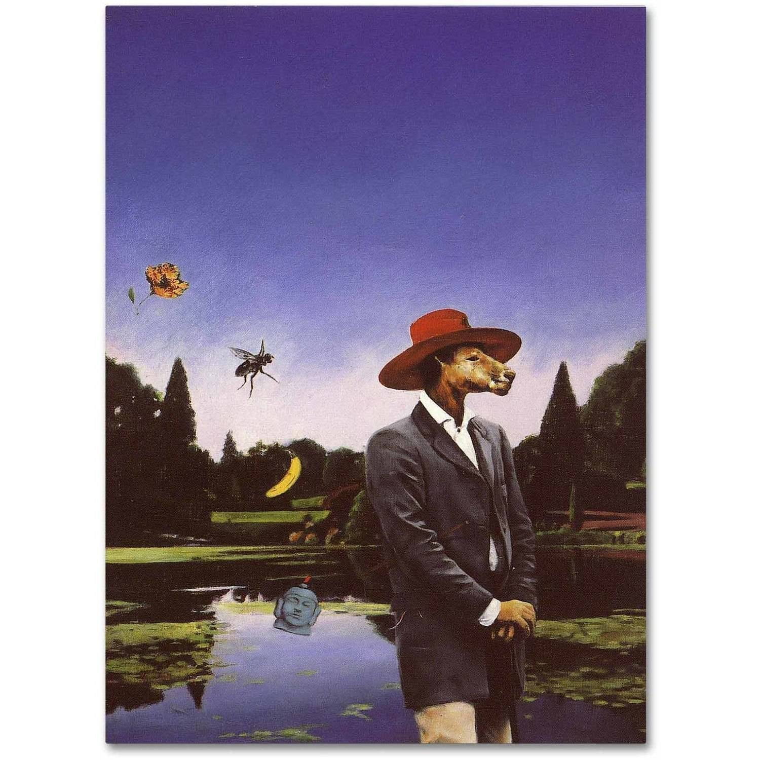 Trademark Fine Art 'Kangaroo Hat' Canvas Art by Nick Bantock
