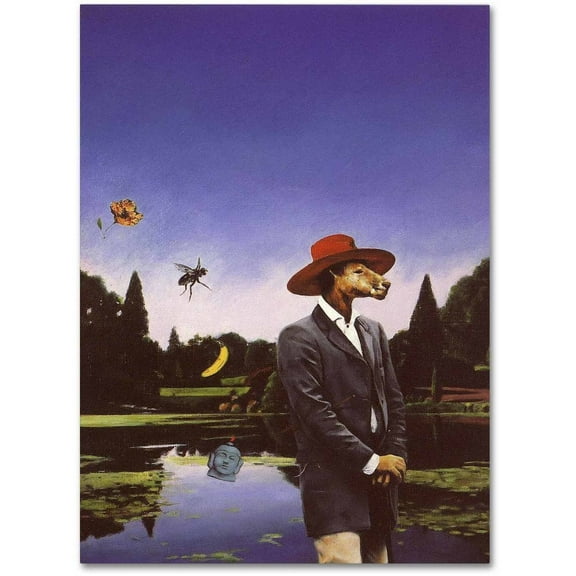 Trademark Fine Art 'Kangaroo Hat' Canvas Art by Nick Bantock