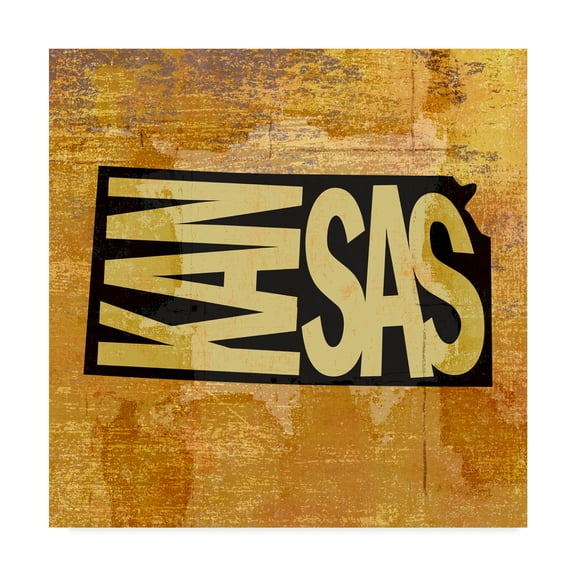 Trademark Fine Art 'Kansas' Canvas Art by Art Licensing Studio